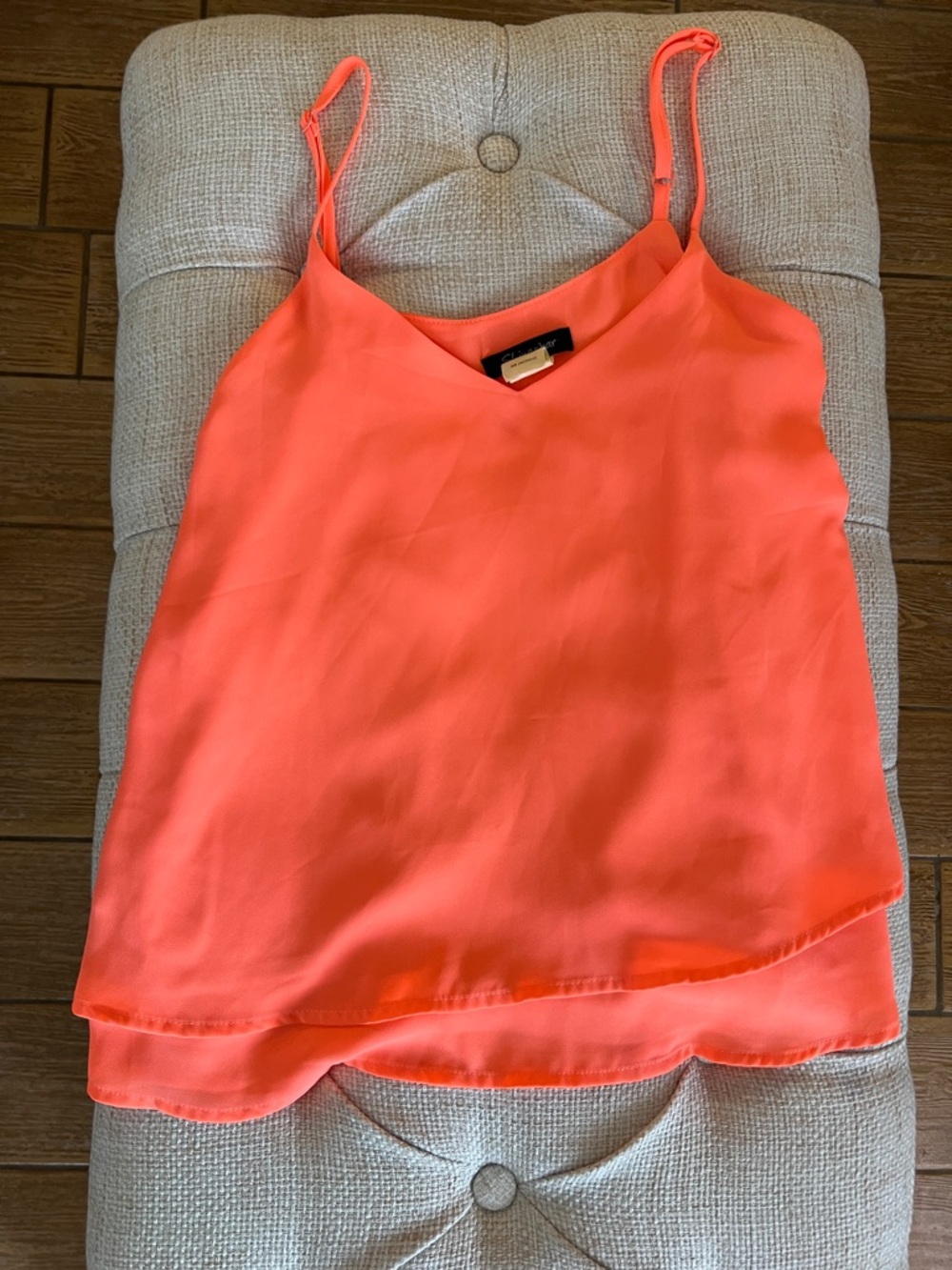 Shinestar Coral Layered V-Neck Adjustable-Strap Cami